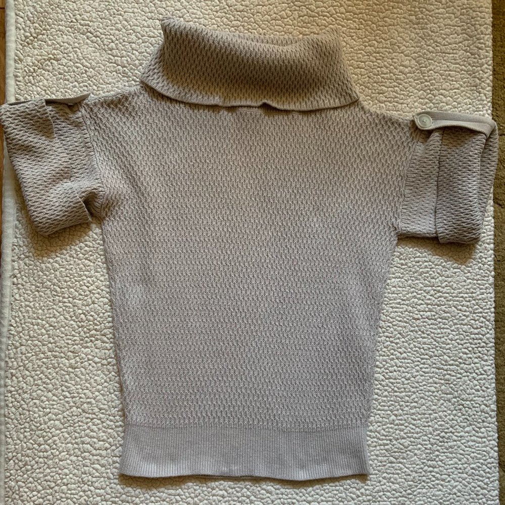 Ann Taylor Cowl Neck Beige Sweater